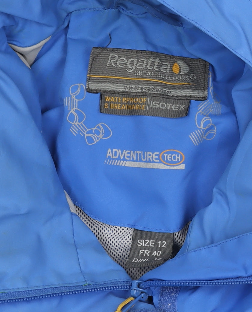 Womens UK Size 12 Regatta Blue Rain Coat