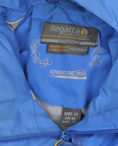 Womens UK Size 12 Regatta Blue Rain Coat