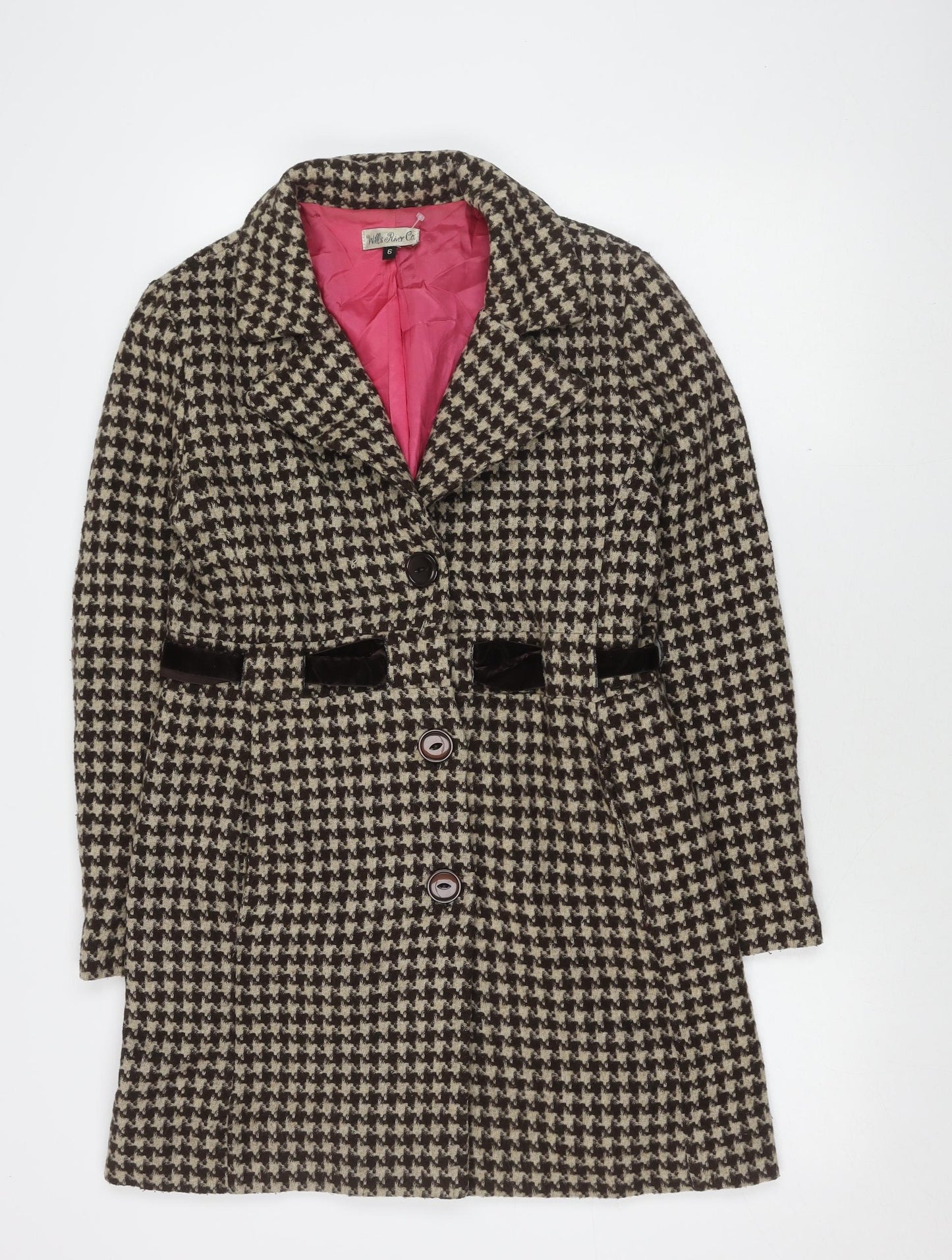 Will’s River Co. Women's Brown Wool Pea Coat Size 6