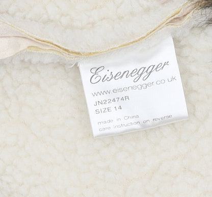 Eisenegger Girls Ivory Faux Fur Waistcoat Size 14