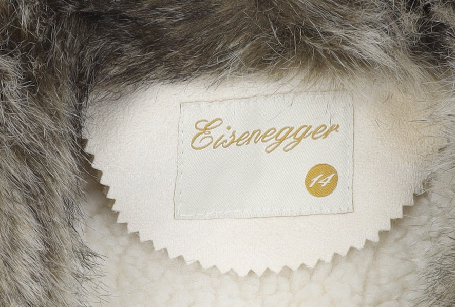Eisenegger Girls Ivory Faux Fur Waistcoat Size 14
