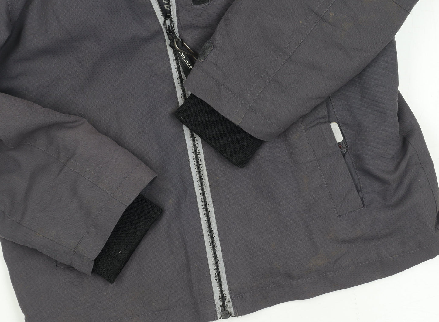 Marks and Spencer Grey Boys' Jacket, Size 5-6, Hooded, Lined