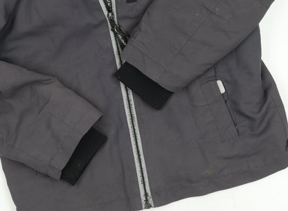 Marks and Spencer Grey Boys' Jacket, Size 5-6, Hooded, Lined