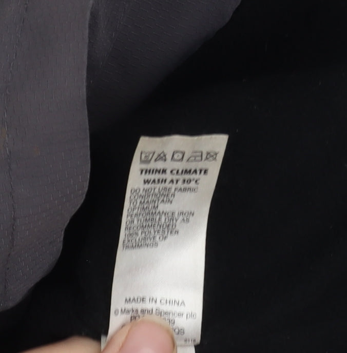Marks and Spencer Grey Boys' Jacket, Size 5-6, Hooded, Lined