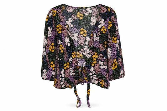 Myleene Klass Women's Multicoloured Wrap Blouse Size 10