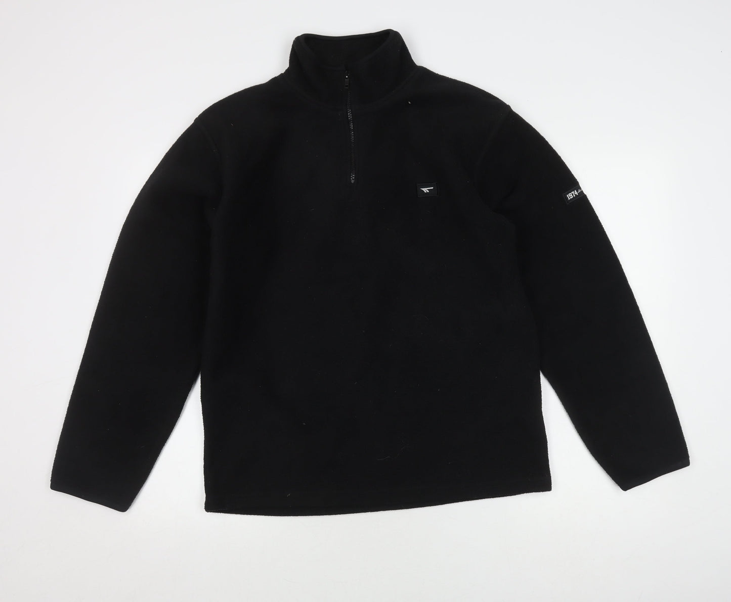 Hi-Tec Men's Black Fleece Pullover, Size S