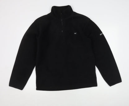 Hi-Tec Men's Black Fleece Pullover, Size S