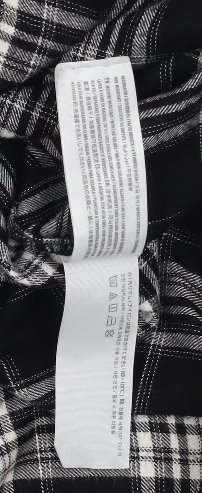 Hollister Women's Black XS Plaid Button-Up Shirt