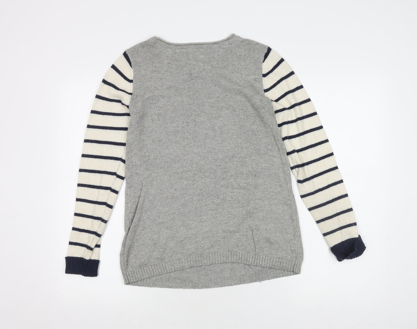Womens UK Size 10 Mantaray Grey Pullover Jumper
