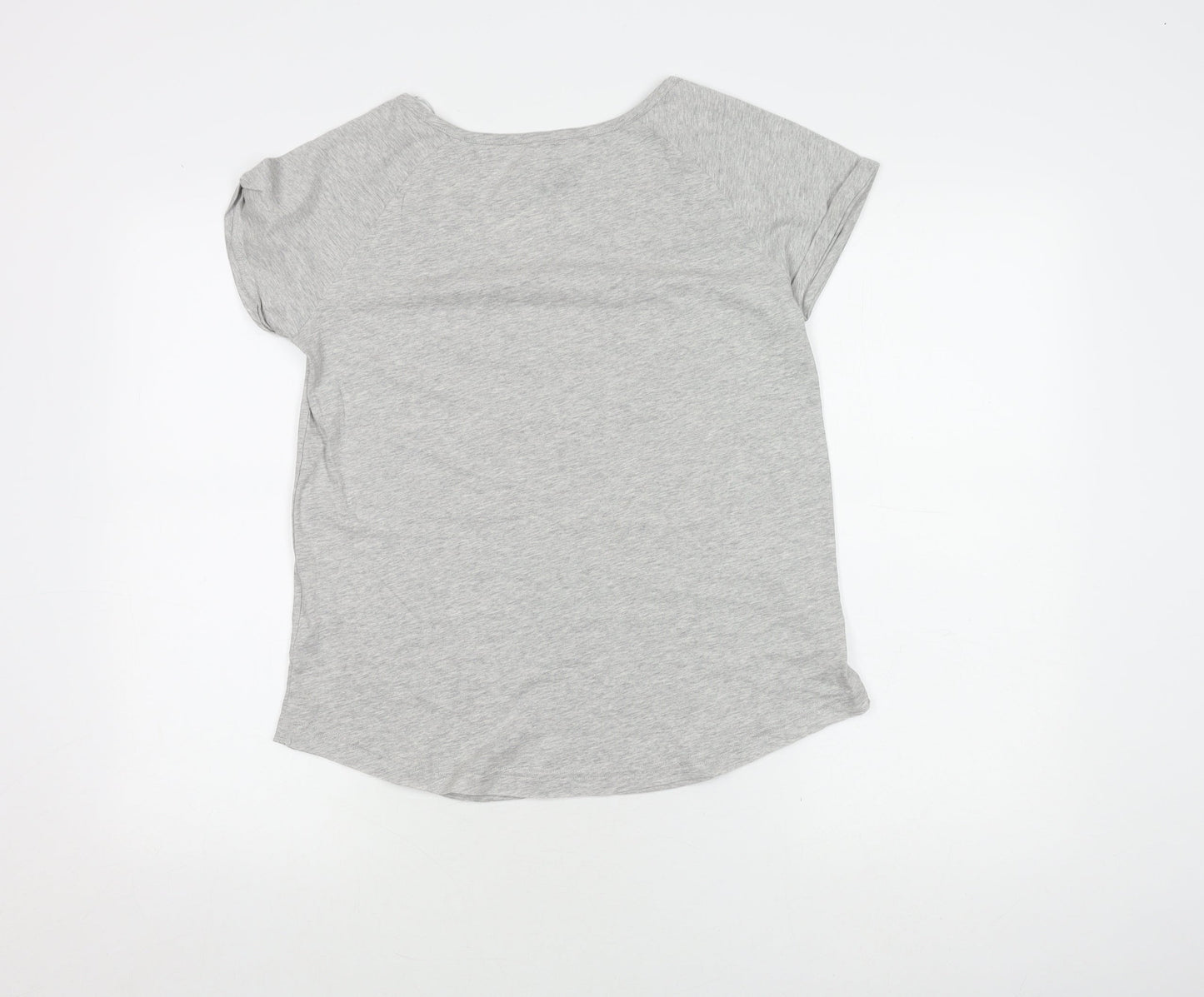 Animal Women's Grey Graphic T-Shirt Size 10 Casual