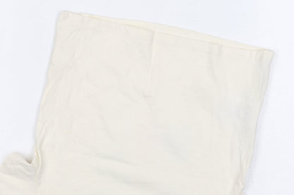 H&M Girls Ivory Graphic T-Shirt, Size 4-6 Years, Cotton