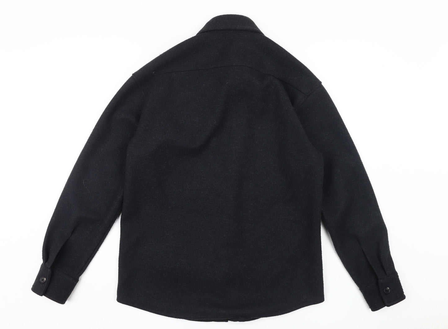 H&M Men’s Black Relaxed Fit Casual Shirt, Size S