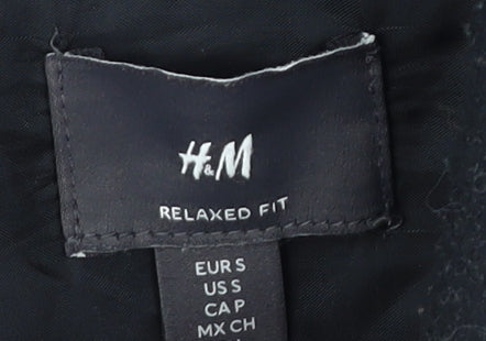 H&M Men’s Black Relaxed Fit Casual Shirt, Size S