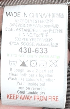 Next Women's Brown Check Suit Jacket Size 18