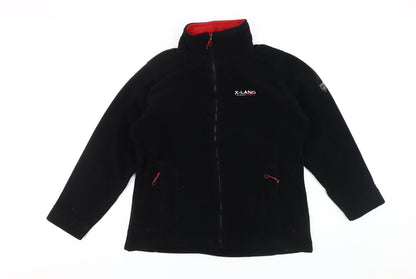 XtrmLand Women's Black Fleece Jacket, Size L