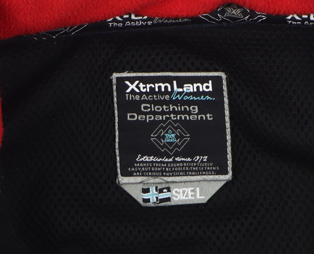 XtrmLand Women's Black Fleece Jacket, Size L