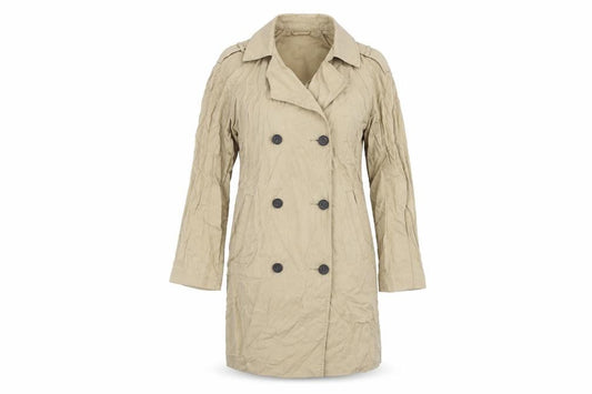 Topshop Women's Beige Trench Coat, Size 4, Classic Style