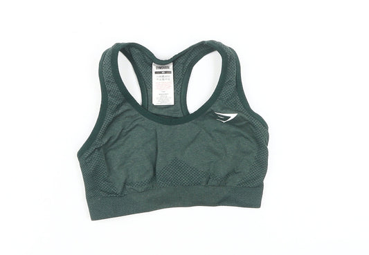Gymshark Women’s Green XS Sports Bra - Racerback