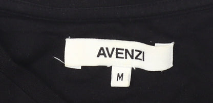 Avenzi Men's Black M Graphic Print T-Shirt