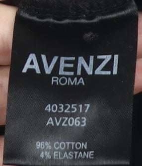 Avenzi Men's Black M Graphic Print T-Shirt