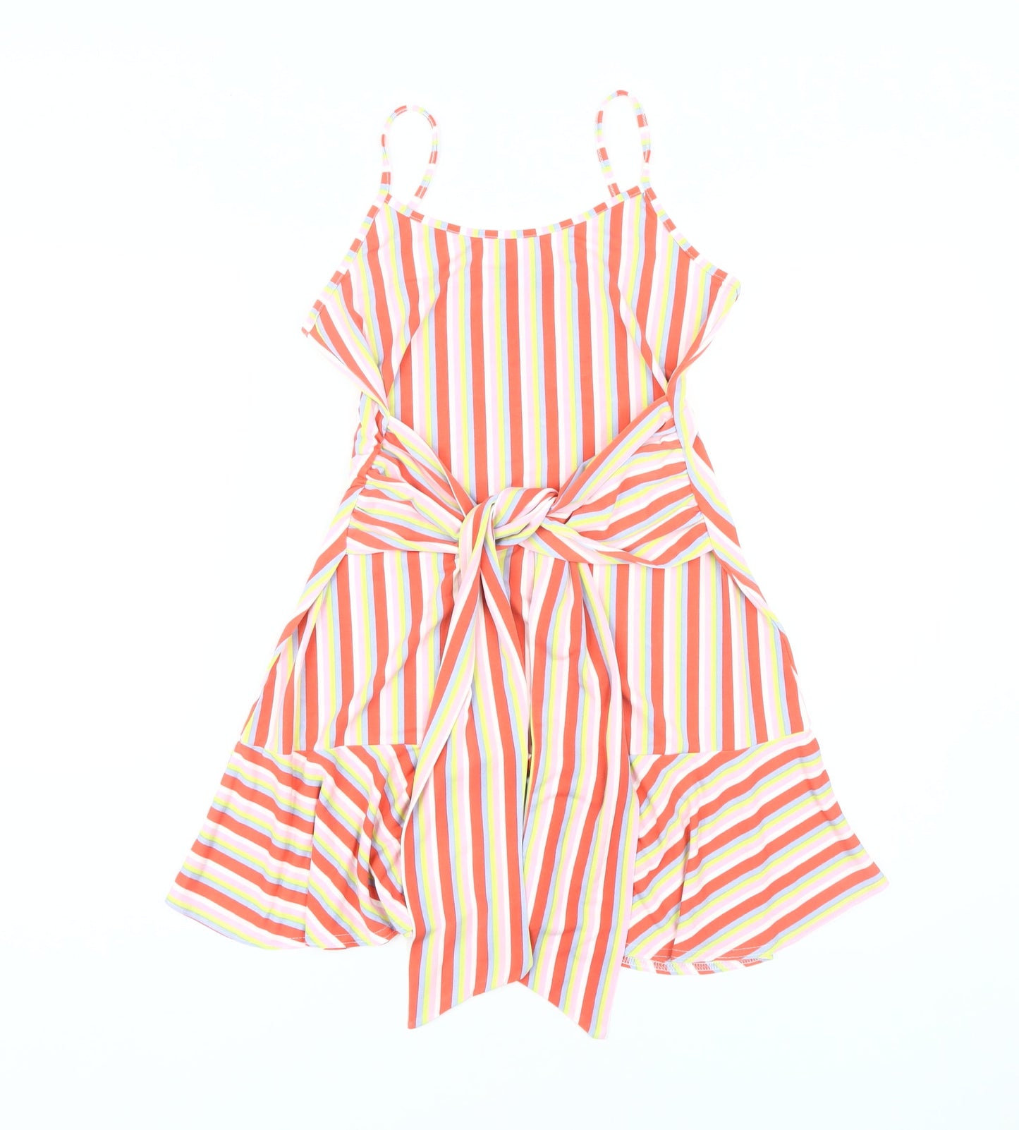 Boohoo Women's Multicoloured Striped Slip Dress