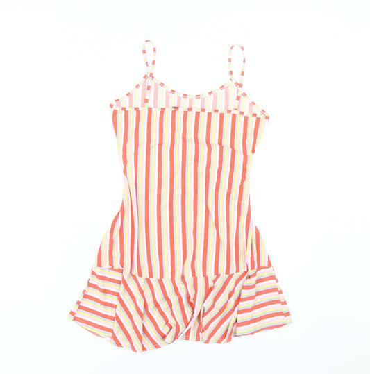 Boohoo Women's Multicoloured Striped Slip Dress