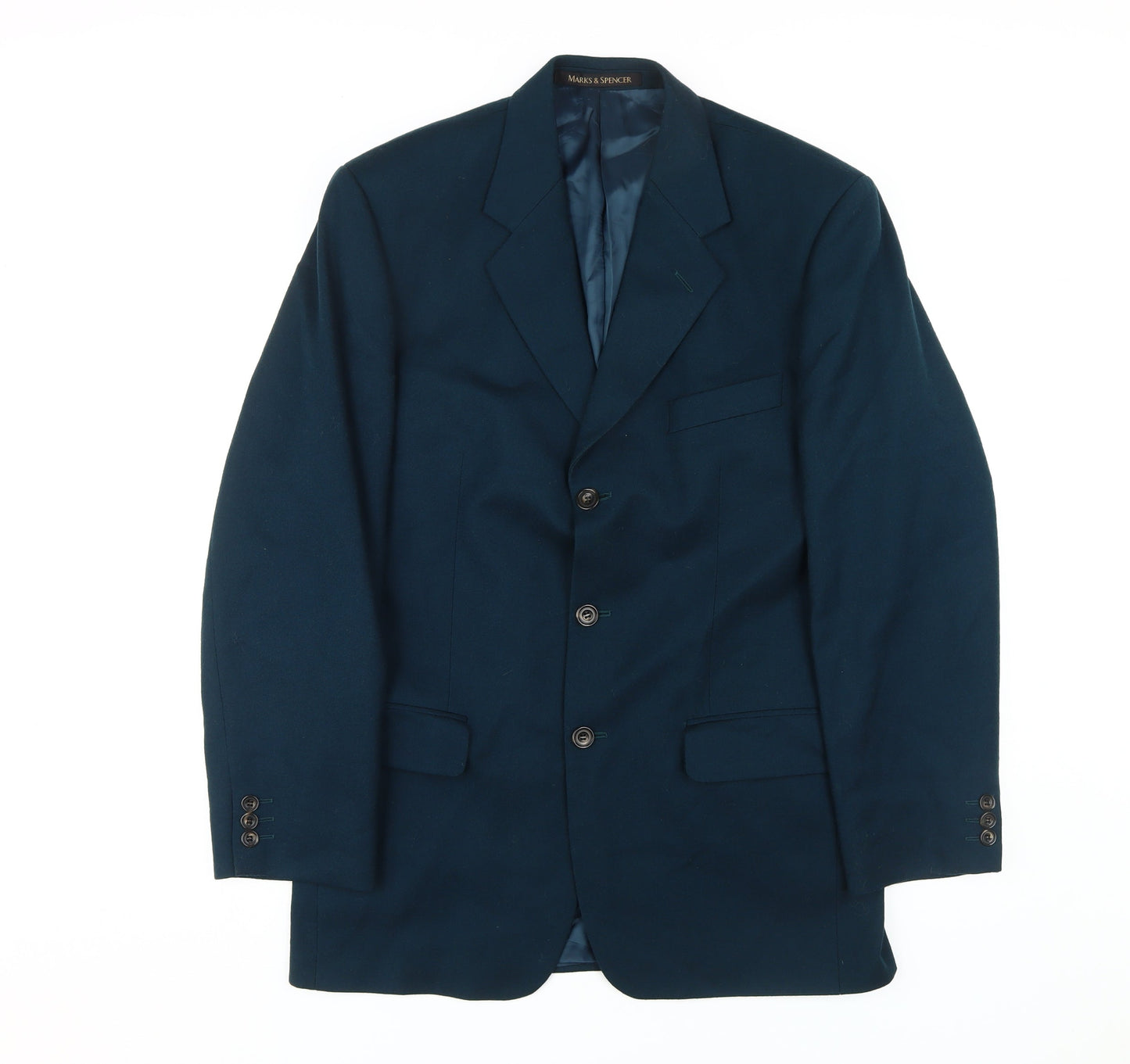 Mens UK Size 38 Marks and Spencer Regular Blue Suit Jacket
