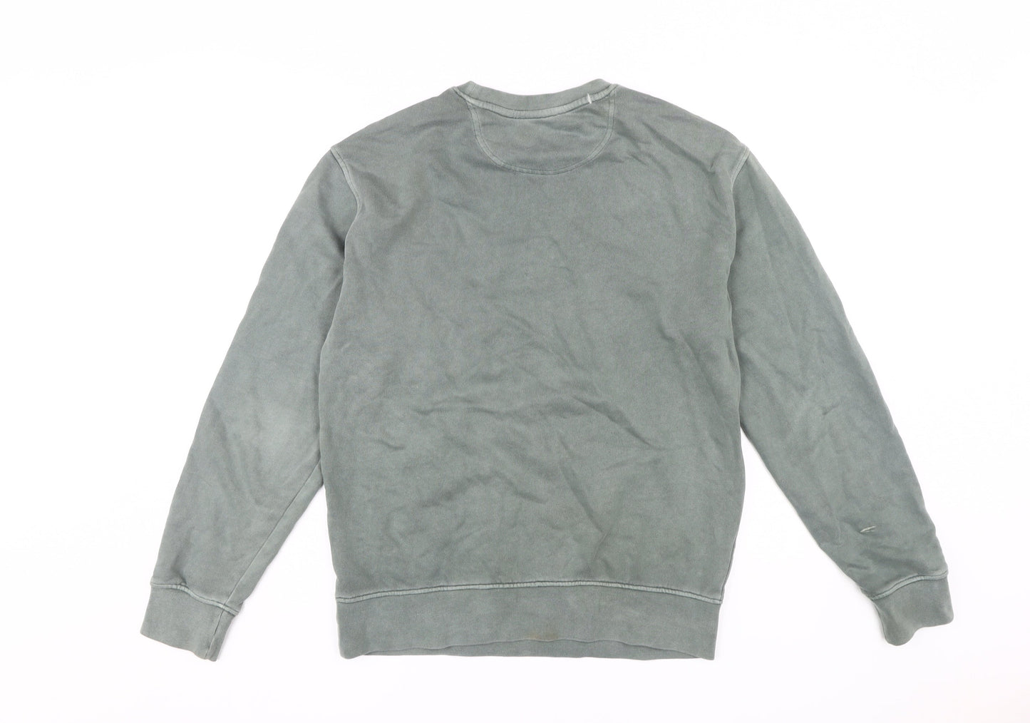 Mens UK Size S Marks and Spencer Green Pullover Sweatshirt