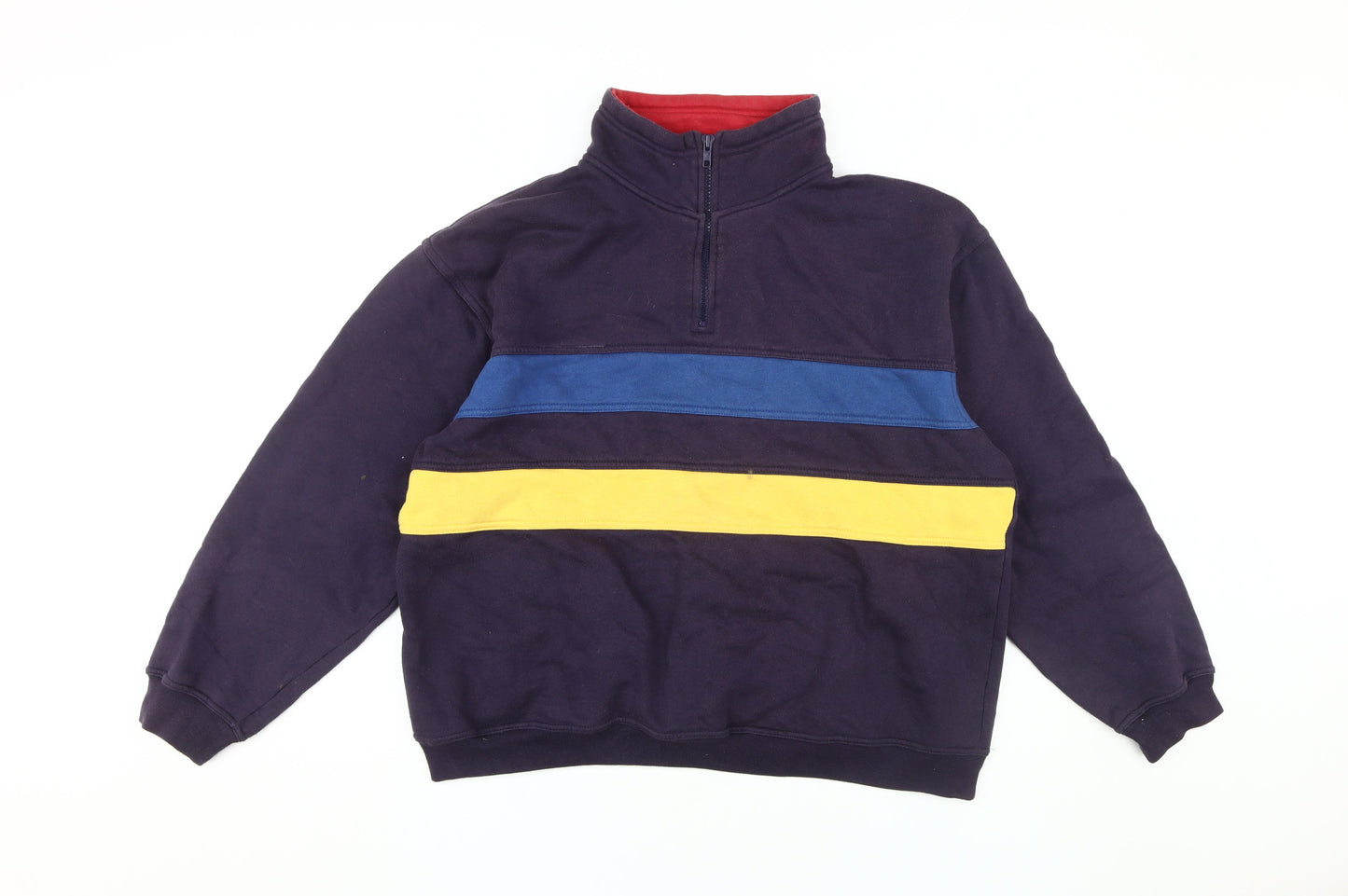 Berkertrex Men's Navy Large 1/4 Zip Sweatshirt
