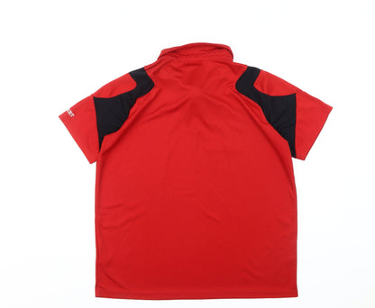 Gilbert Men's Red XL Polo - Sports Activewear