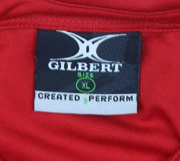 Gilbert Men's Red XL Polo - Sports Activewear