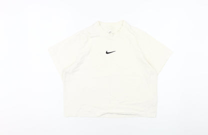 Nike Unisex White L Basic Crew Neck T-Shirt