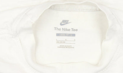 Nike Unisex White L Basic Crew Neck T-Shirt