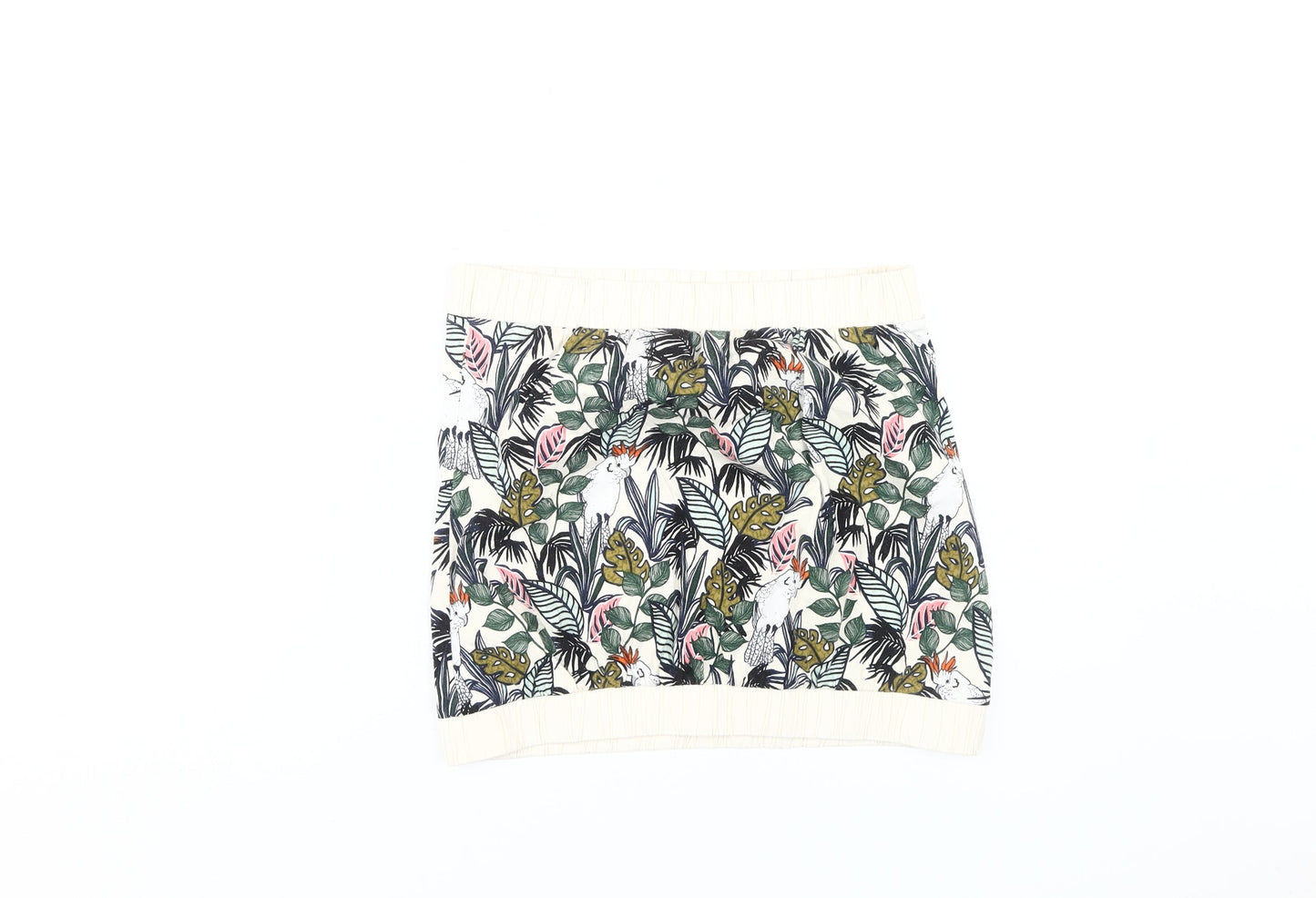 Womens UK Size 10 NEXT Multicoloured Cropped Blouse