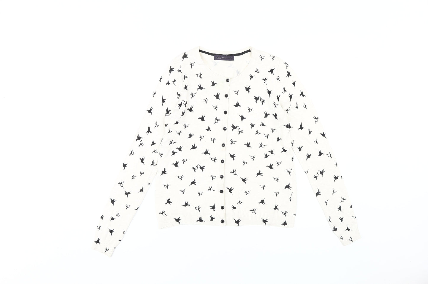 Womens UK Size 8 Marks and Spencer Ivory Cardigan Jumper