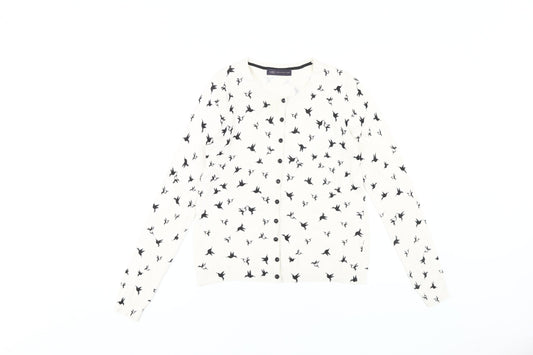 Womens UK Size 8 Marks and Spencer Ivory Cardigan Jumper