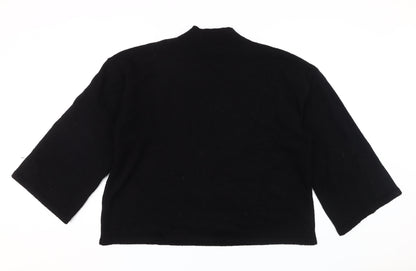 boohoo Women's Black Mock Neck Jumper Size L