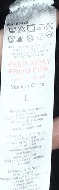 boohoo Women's Black Mock Neck Jumper Size L