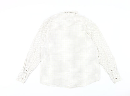 Marks and Spencer Men's Beige Check Shirt 42