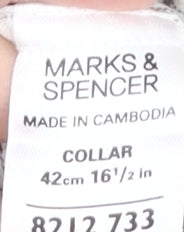Marks and Spencer Men's Beige Check Shirt 42