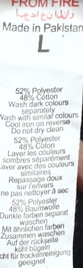 boohoo Unisex Black L Pullover Graphic Hoodie