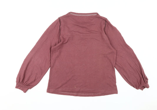 Womens UK Size 14 NEXT Purple Basic Blouse