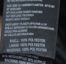 RJR John Rocha Women's Black Long Parka Fur Trim - Size 12