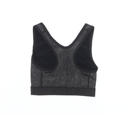 Everlast Girls Black Athletic Tank 7-8 Years, Sporty Stretch Top