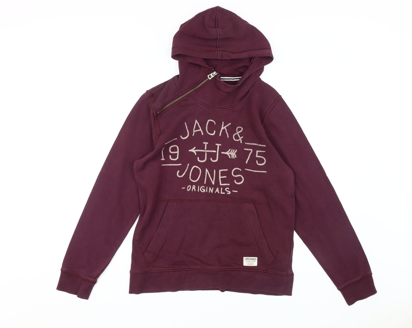 Mens UK Size M JACK & JONES Purple Pullover Hoodie