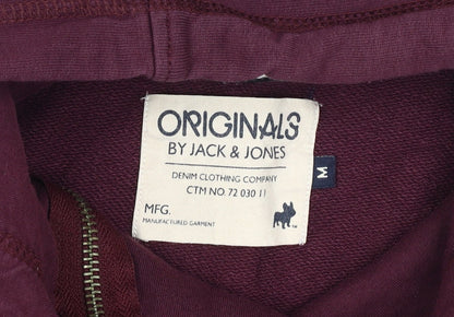 Mens UK Size M JACK & JONES Purple Pullover Hoodie