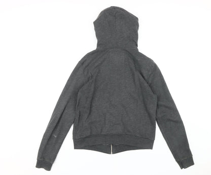 Abercrombie & Fitch Women's Grey Full Zip Hoodie M