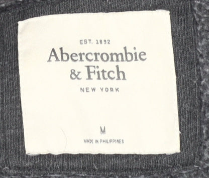 Abercrombie & Fitch Women's Grey Full Zip Hoodie M