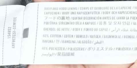 Abercrombie & Fitch Women's Grey Full Zip Hoodie M