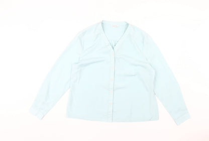 Womens UK Size 16 Eastex Blue  Blouse